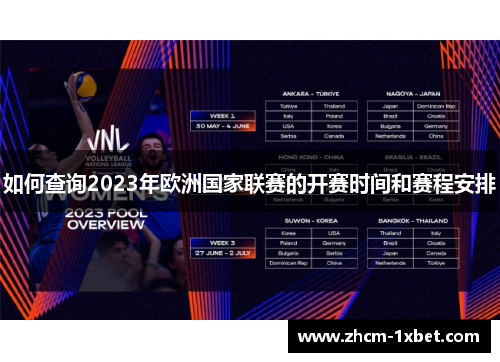 如何查询2023年欧洲国家联赛的开赛时间和赛程安排 如何查询2023年欧洲国家联赛的开赛时间和赛程安排